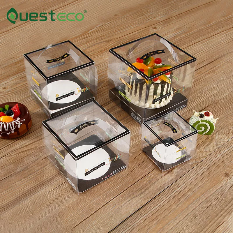 Boîte alimentaire en plastique cubique