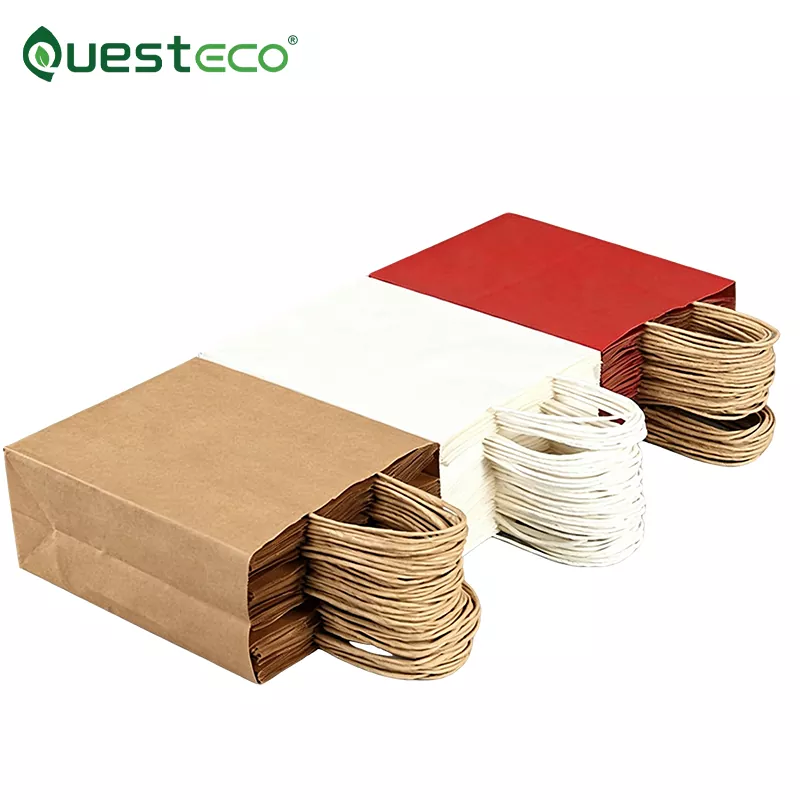 Sacs en papier kraft avec poignées