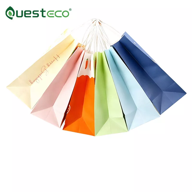 Sac en papier logo avec poignée