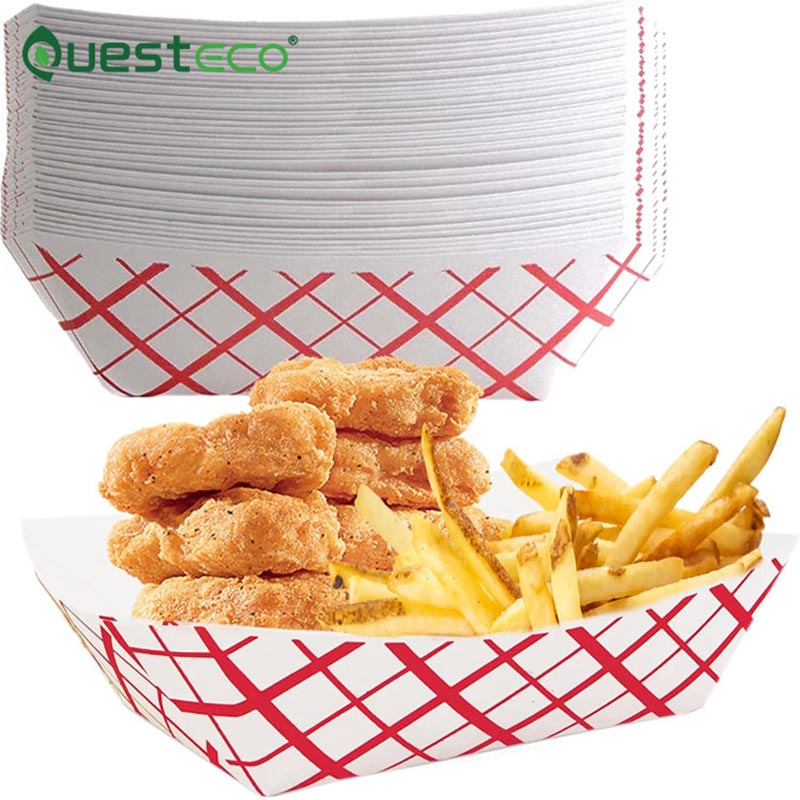 Plateau de bateau en papier Snack